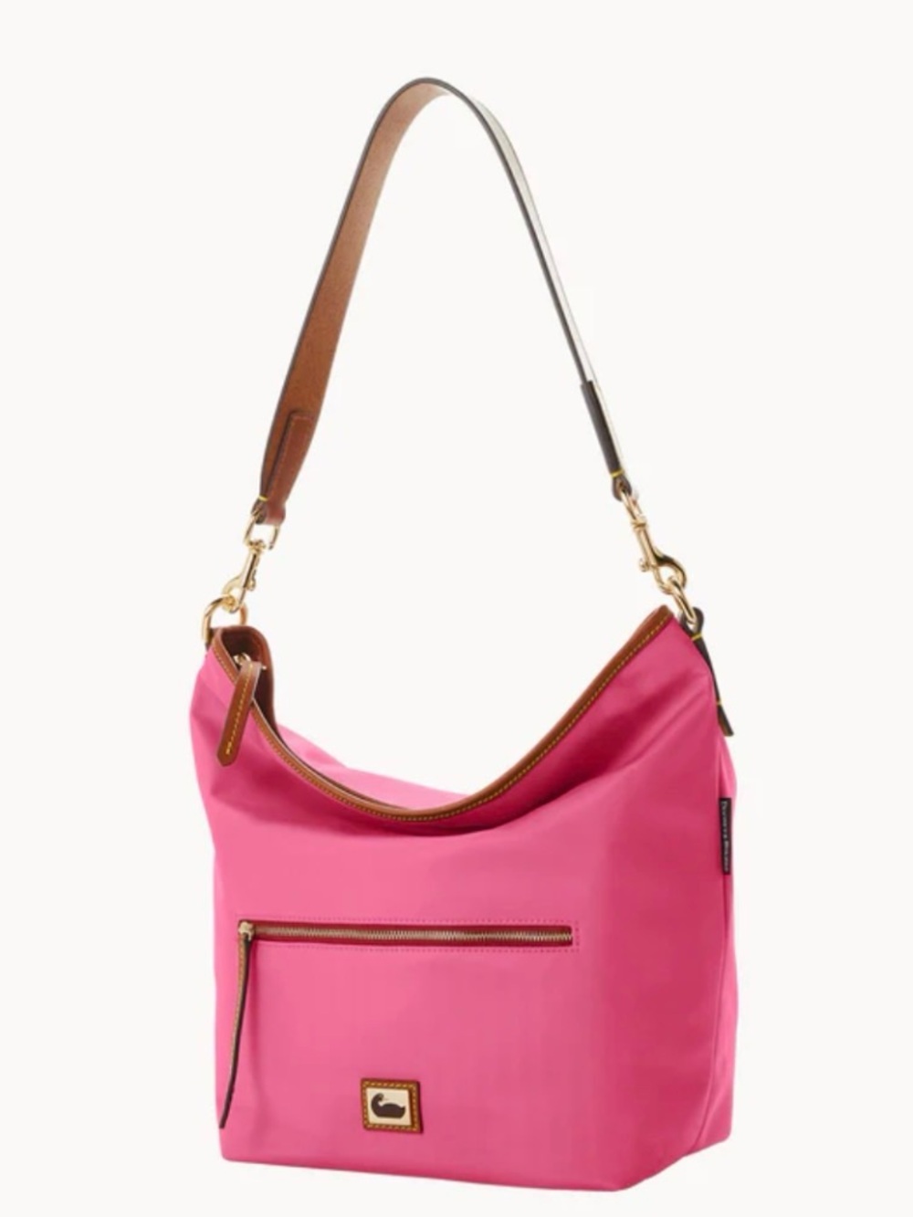 NWOT DOONEY & BOURKE WAYFARER NYLON HOBO BAG IN BURGUNDY
